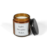 Light. Breathe. Relax. Scented Candle