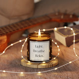 Light. Breathe. Relax. Scented Candle