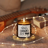 Slow Down, Just Breathe – Scented Candle (Amber Jar)