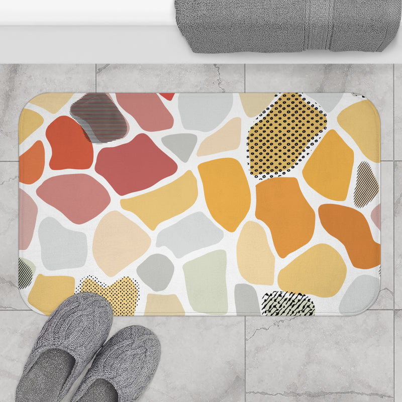 Modern Mosaic Memory Foam Bath Mat
