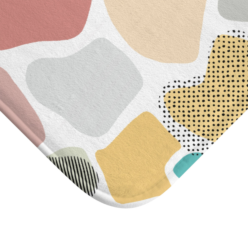 Modern Mosaic Memory Foam Bath Mat