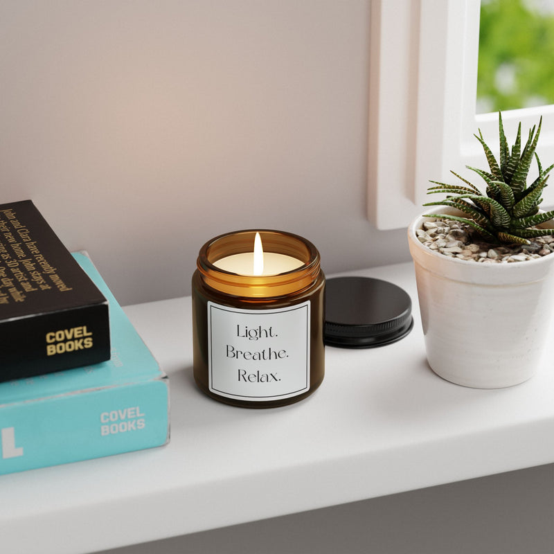 Light. Breathe. Relax. Scented Candle