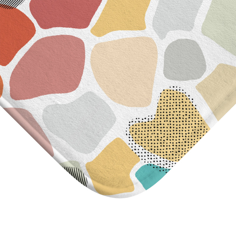 Modern Mosaic Memory Foam Bath Mat